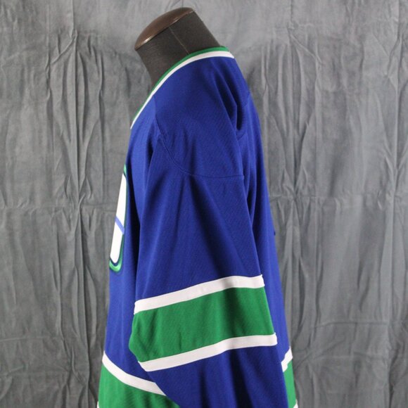 Vancouver Canucks Jersey (Retro) - CCM Vintage Series Away Blue - Men's Medium - Picture 4 of 8